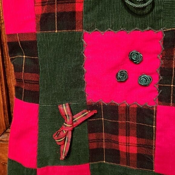 Vintage Susan Bristol Tartan Plaid Christmas Vest - Picture 4 of 8